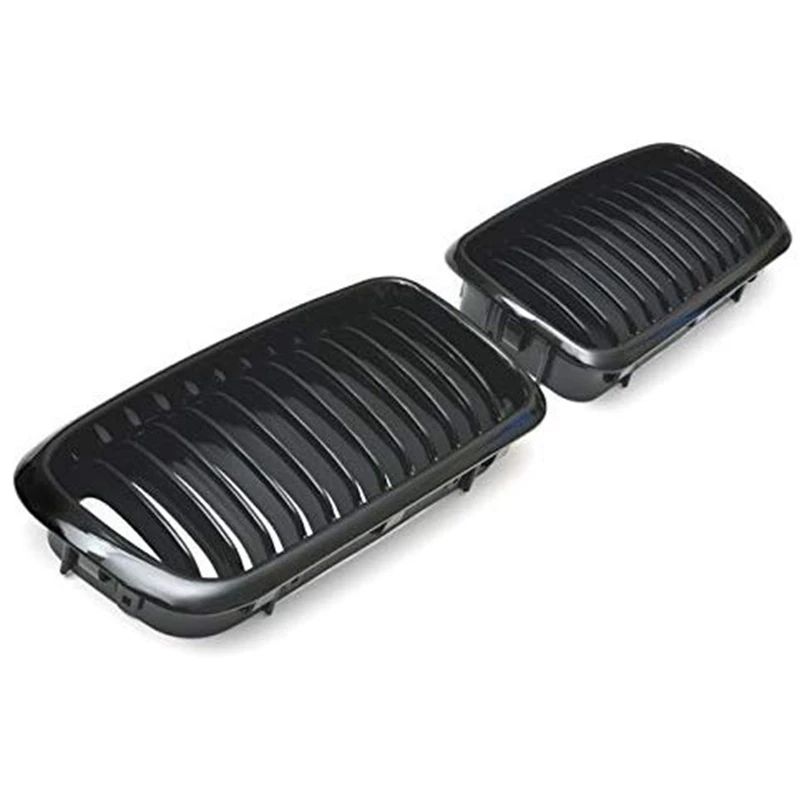 

Front Bumper Hood Kidney Grille Grill for BMW E38 7 Series 728 730 735 740 1995-2001(Glossy Black )51138125811 51138125812