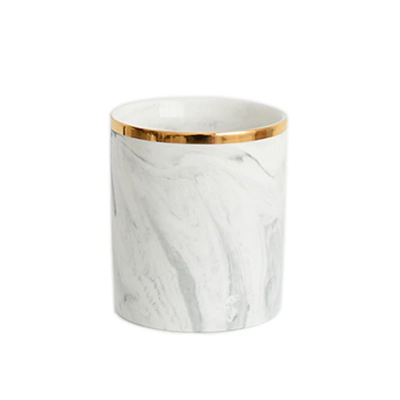 

Cosmetics Makeup Brushes Storage Box Cylindrical Case Storage Lipstick Brush Pen Holder Organizer Ceramic Pen Storage