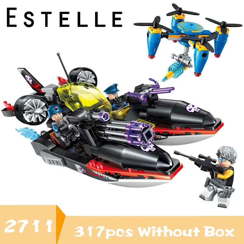 Enlighten строительный блок высокотехнологичная Эра Garma Mecha Man 7 фигурок 1351 шт Развивающие технические Кирпичи Игрушка для мальчика Giftegoings - Цвет: 2711