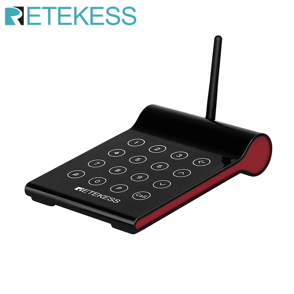 Retekess 1Pc Keypad Transmitter For TD164 Restaurant Pager Wireless Calling System Coffee Shop Church Clinic Beauty Salon