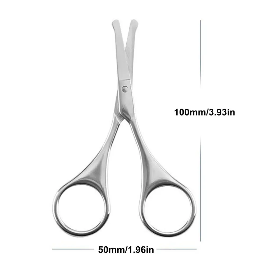 

Stainless Steel Round Head Beauty Eyebrow Trimmer Nose Hair Trimmer Ergonomics Lightweight Eyebrow Trimmer