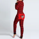 Для женщин Рождественские Ползунки с Анальная пробка с клапаном для взрослых, сексуальная ночная рубашка, комбинезон Для женщин Открыть Батт пижама Рождественский пижамный комплект с длинным ночные рубашки 2020
