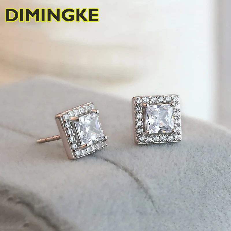 

Женские серьги-гвоздики из серебра 100% пробы, 4 х4 мм