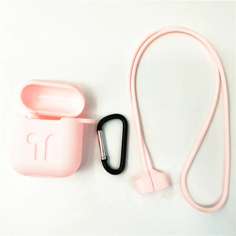 Чехол для наушников Apple Airpods чехол ремешок мягкий силиконовый аксессуары