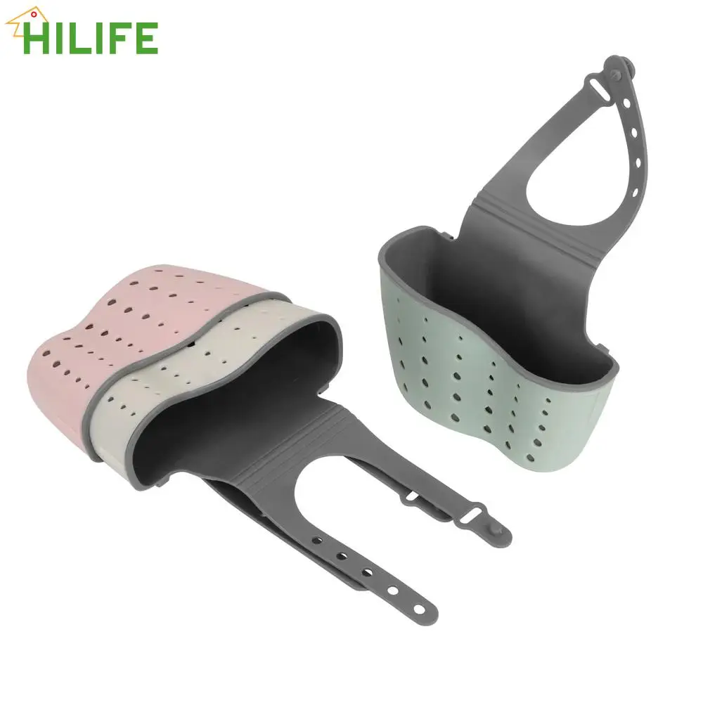 

Sponge Holder Bag Drying Rack Organizer Scrubbers Soap Storage Rack Kitchen Sink Sponge Holder Kitchen Bathroom Hanging Basket