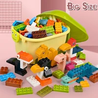 big size building blocks baby early learning diy construction toddler assembled toys for children compatible bricks kids gift