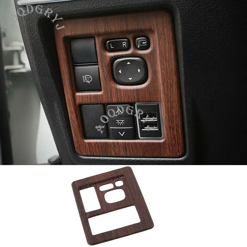 

Подходит для Toyota Land Cruiser Prado FJ150 2018-2019, панель регулировки автомобильной фары, Крышка отделки, литье, аксессуары для стайлинга, 1 шт.