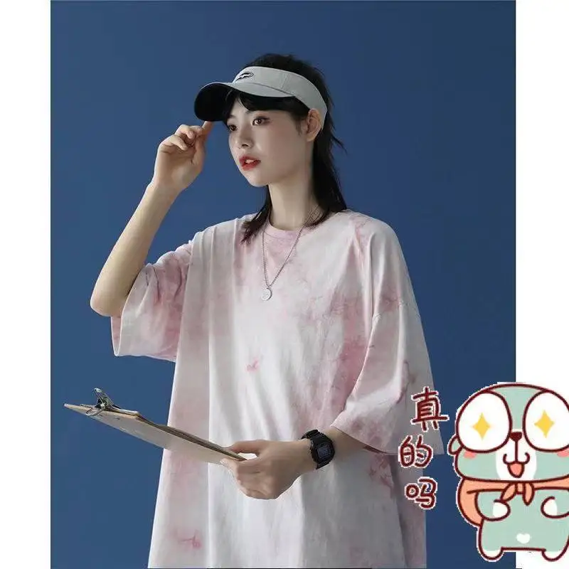 

Футболка женская с коротким рукавом и завязкой, новинка 2021, летний дизайнерский нишевый Свободный Топ в Корейском стиле с рукавом до локтя