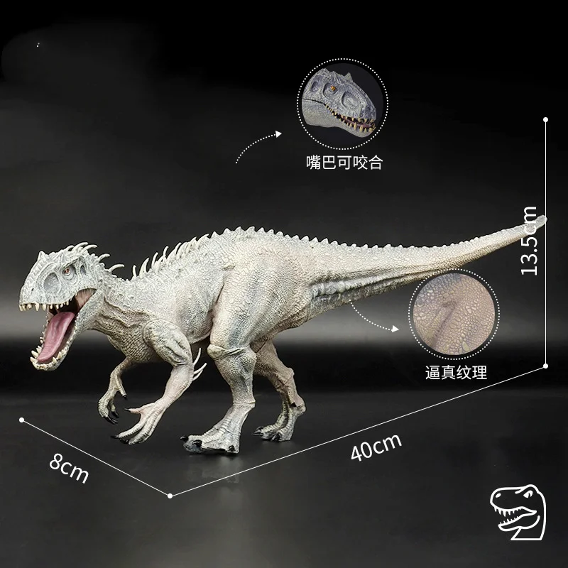 

2021 New Style TAKARA TOM 40cm Jurassic Indominus Rex Solid Chin Movable Tyrannosaurus Rex Figure Kids Toy Action Figures Toys