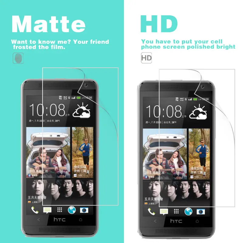 HD ЖК-прозрачная глянцевая пленка для HTC 650 816 820 825 826 828 830 326G 530 630 600C 606W 608T матовая пленка для антибликового покрытия