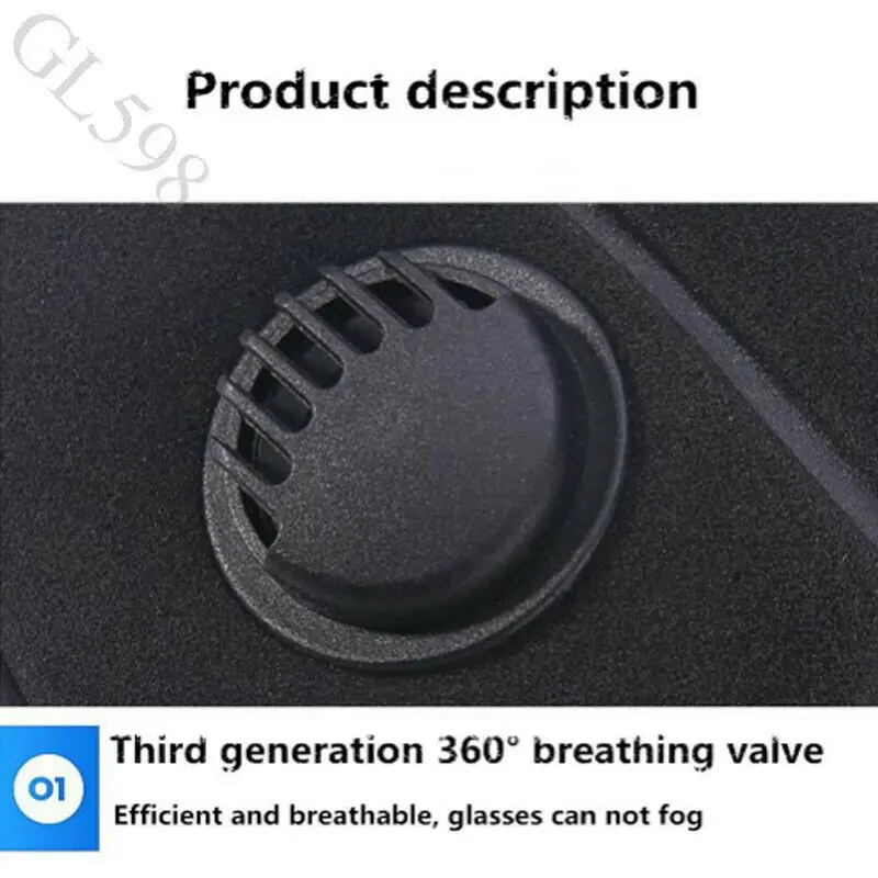 Новая противотуманная моющаяся многоразовая маска для лица PM2.5 с клапаном против