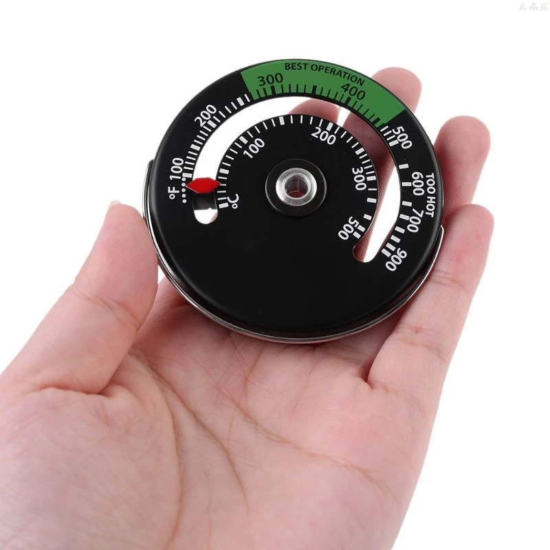 Магнитный каминная плита термометр датчик температуры повышение эффективности