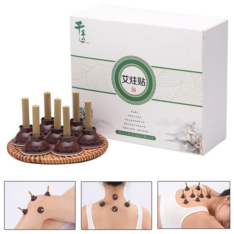 

60X бездымные самоклеющиеся китайские наклейки Moxa Moxibustion Stick
