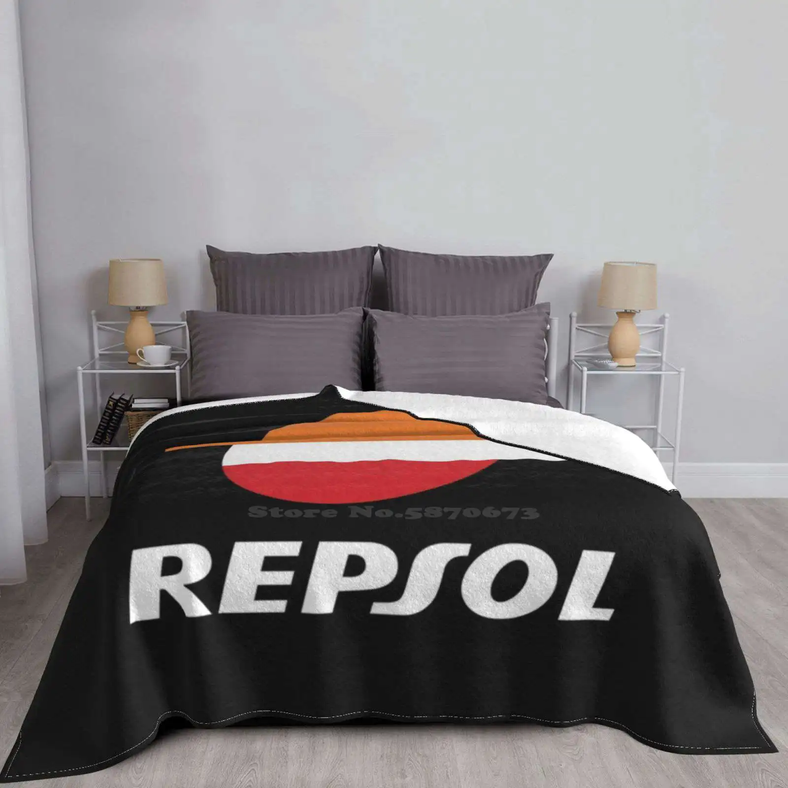Repsol наклейка на рубашку новая распродажа фланелевых мягких одеял с