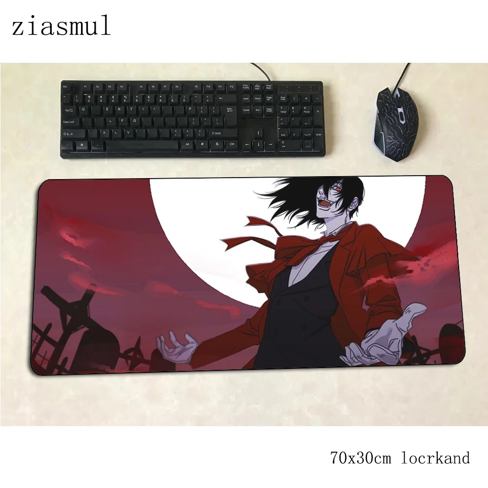 Hellsing коврик для мыши, популярный компьютерный коврик, 700x300x3 мм, игровой коврик для мыши, большой массовый узор, падмаус, клавиатура, игры, ПК, геймер, стол
