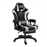 wcg lol gaming chair pvc household armchair ergonomic computer chair office chairs lift and swivel function adjustable footrest