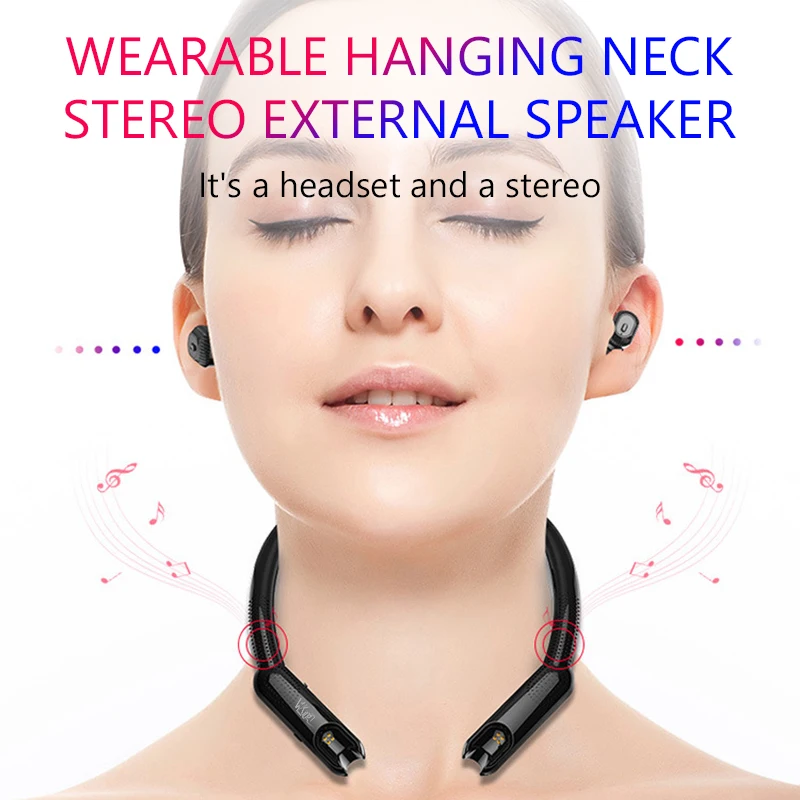 VVKing TWS 2 в 1 Беспроводные наушники и динамик 3D стерео звук Bluetooth IPX4 беспроводная