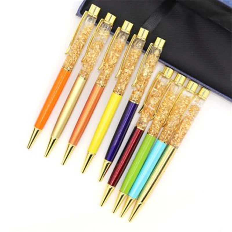 

Роскошная шариковая ручка, металлическая ручка с водяным маслом, многоцветная Милая ручка для письма, школьные офисные аксессуары, канцеля...