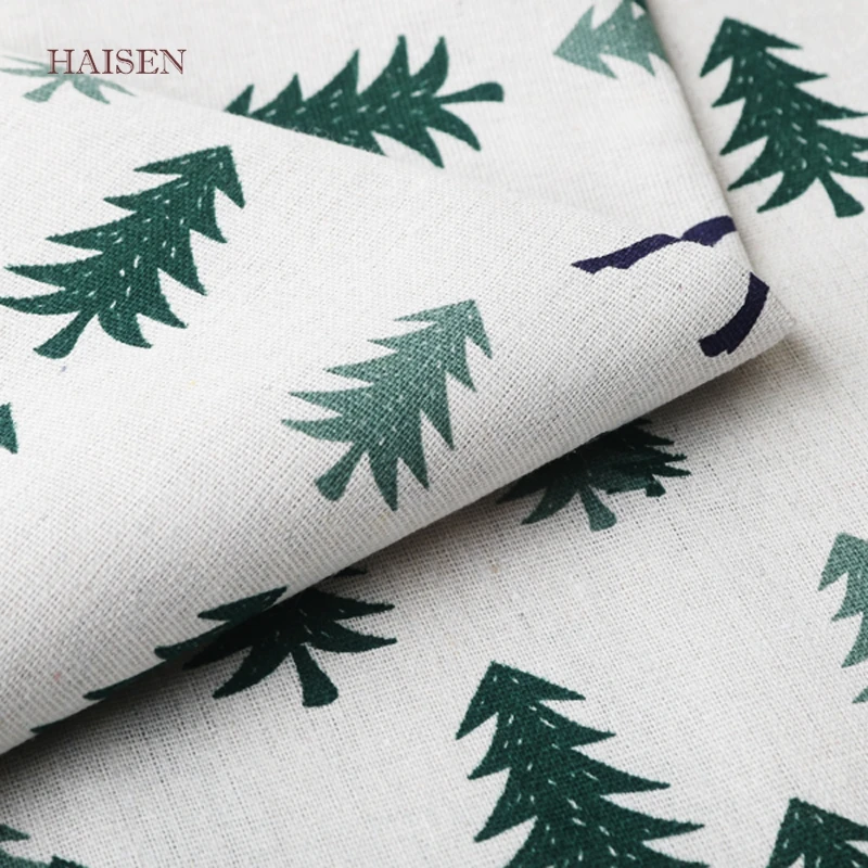 Ткань с принтом из хлопка и льна для домашнего текстиля сделай сам шитье квилтинг