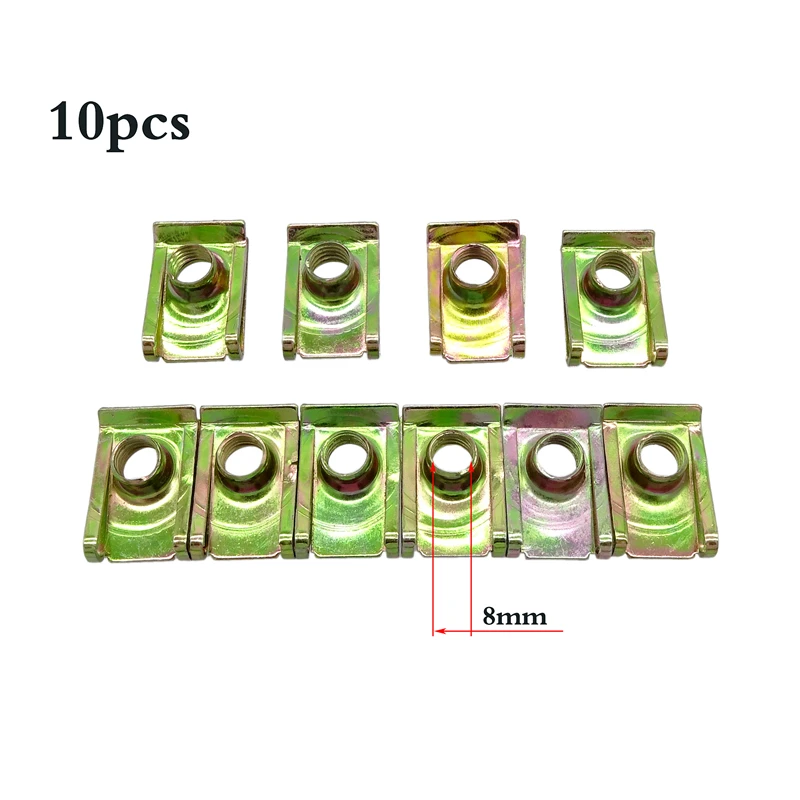 10 шт. U-образные автомобильные зажимы M5 M6 M8 для автомобильного двигателя |
