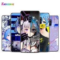 anime cute rem silicone cover for samsung a9s a8s a6s a9 a8 a7 a6 a5 a3 plus star 2018 2017 2016 soft phone case