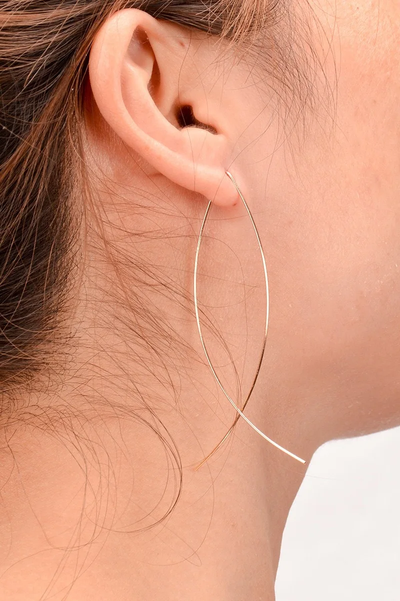 Металлические серьги-подвески в виде креста на леске для женщин и девушек |