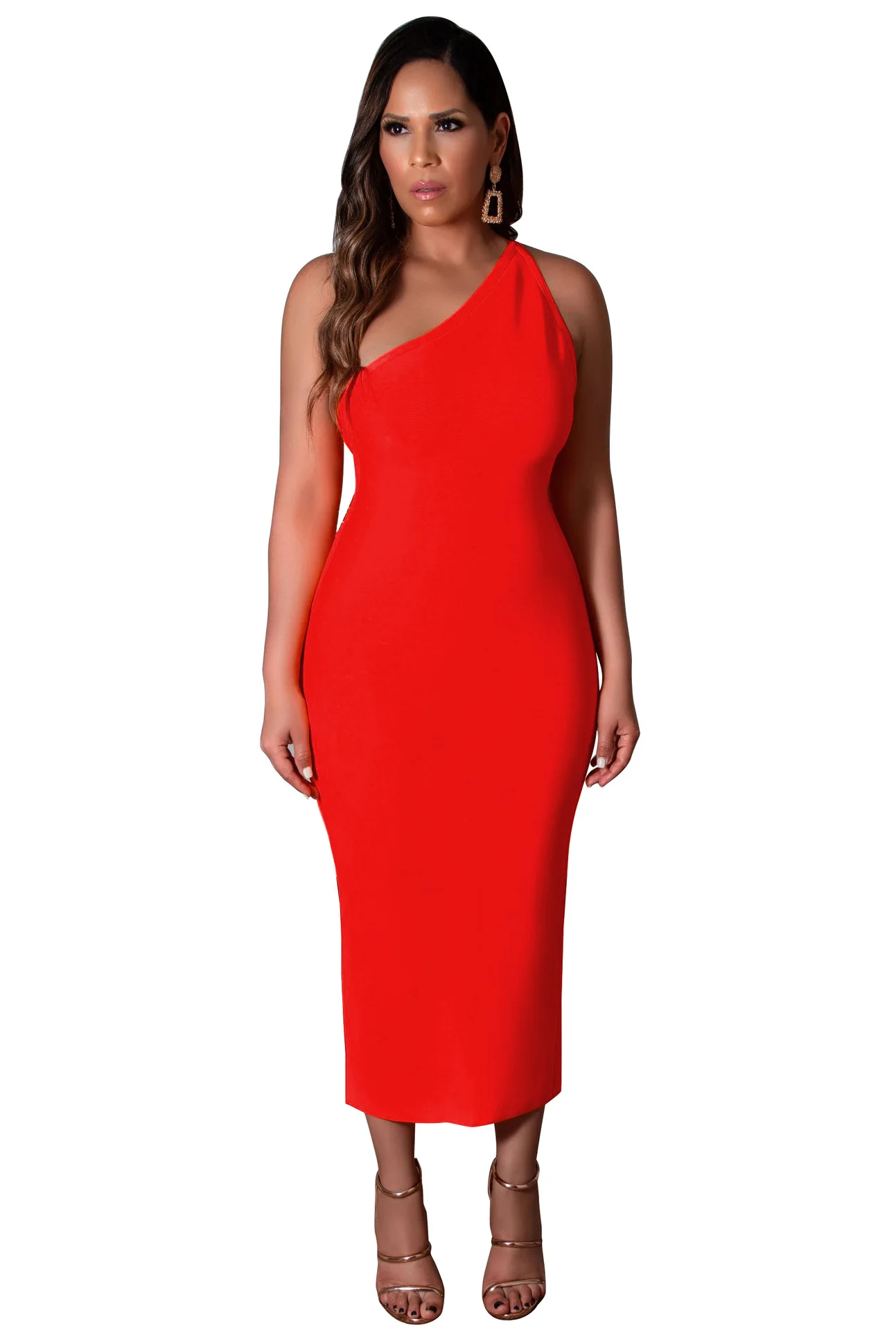 

2020 spring women's new explosive tight-fitting sleeveless strapless sexy dress Black