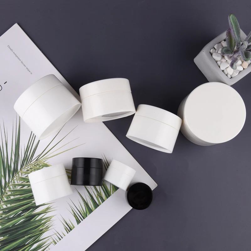 Двухслойная коробка для крема Пластик гладкая ПП а так же 30 г/50 г Косметика