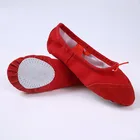 Танцевальная обувь для девочек мягкие парусиновые и кожаные танцевальные носки балетки