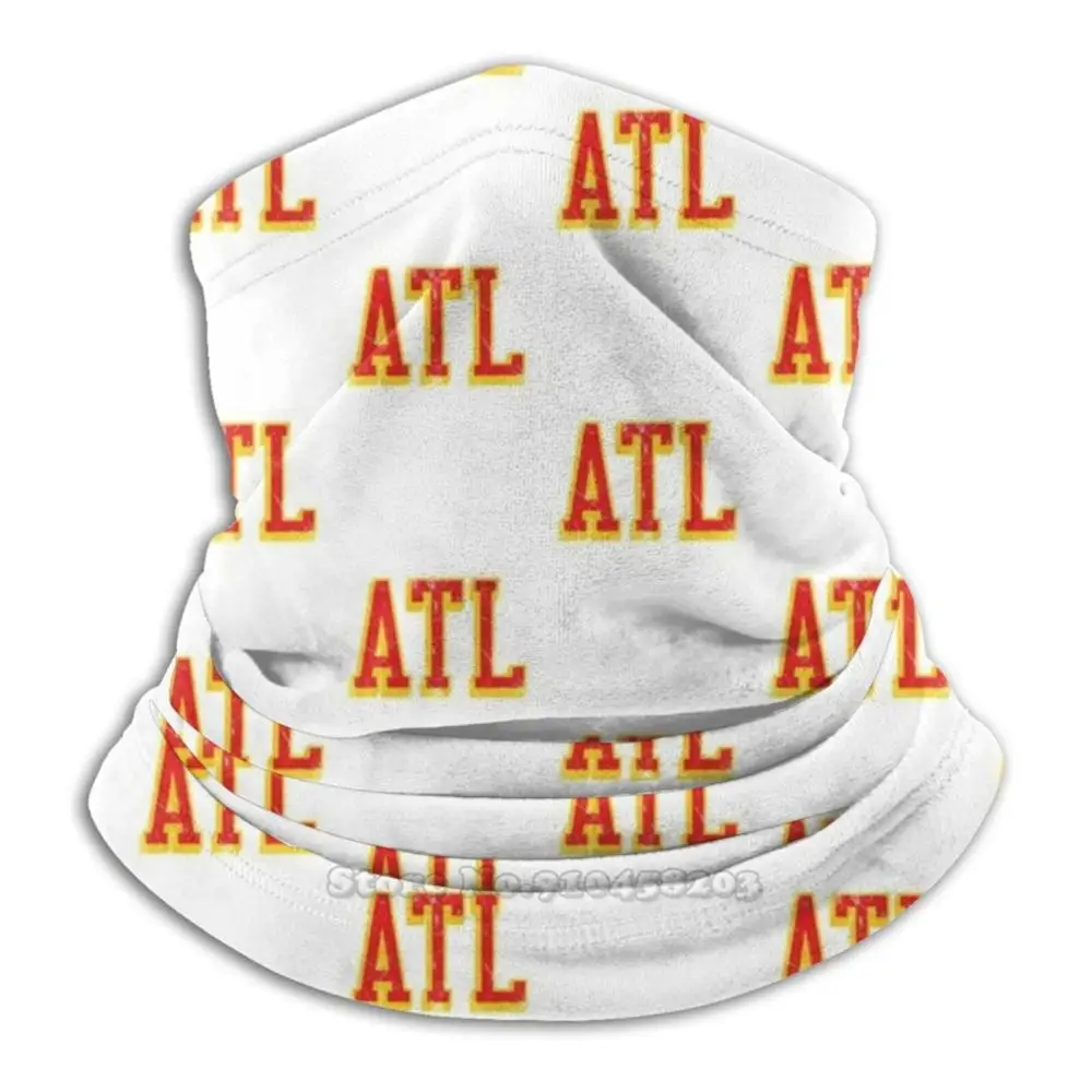 

Atl-Block Abv-14 Microfiber Neck Warmer Bandana Scarf Face Mask Atlanta Atl Hawks Basketball Vintage Retro Ice Trae The A A