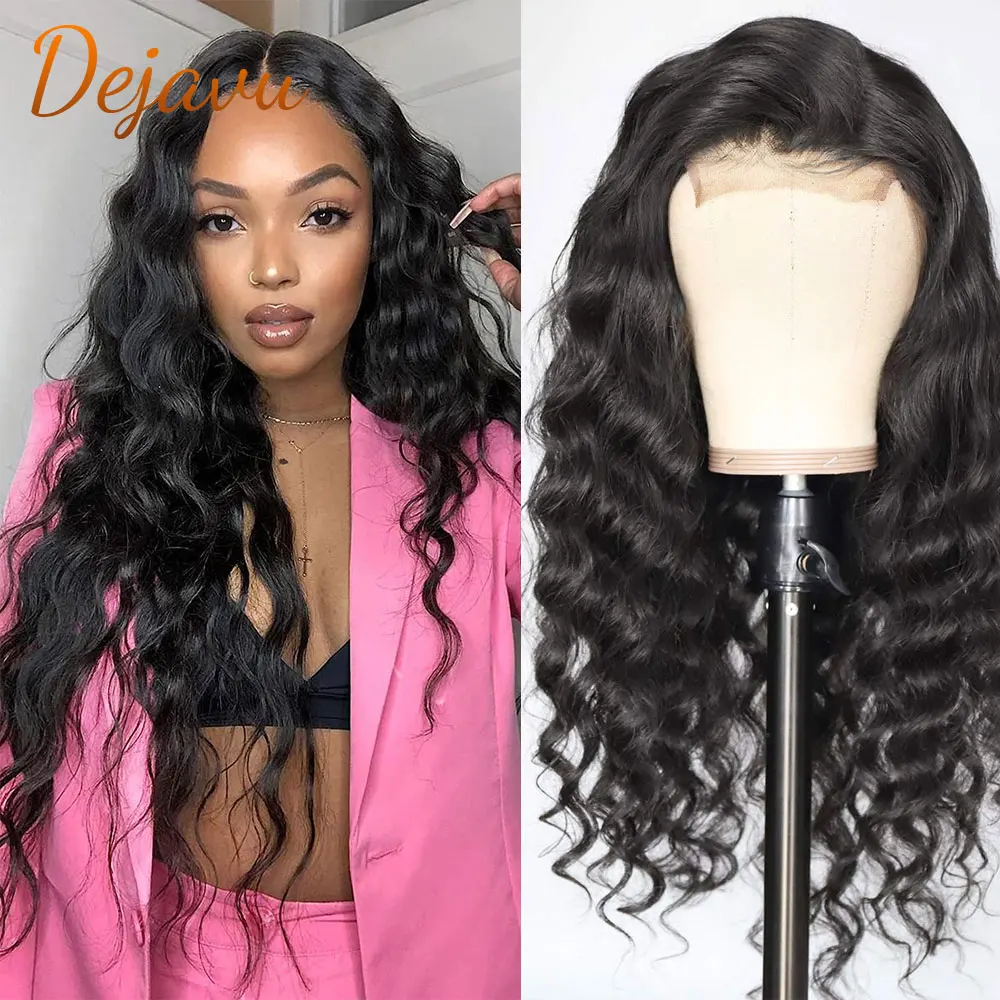 

Lace Front Wig Loose Deep Human Hair Wigs Brazilian Virgin Hair Wigs For Women PrePlucked 13x4 Nature Color Lace Frontal Wigs