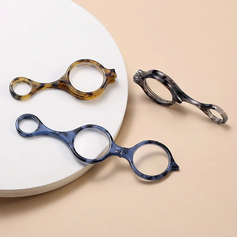 Круглые складные очки для чтения мужчин и женщин мужские переносные пресбиопии +