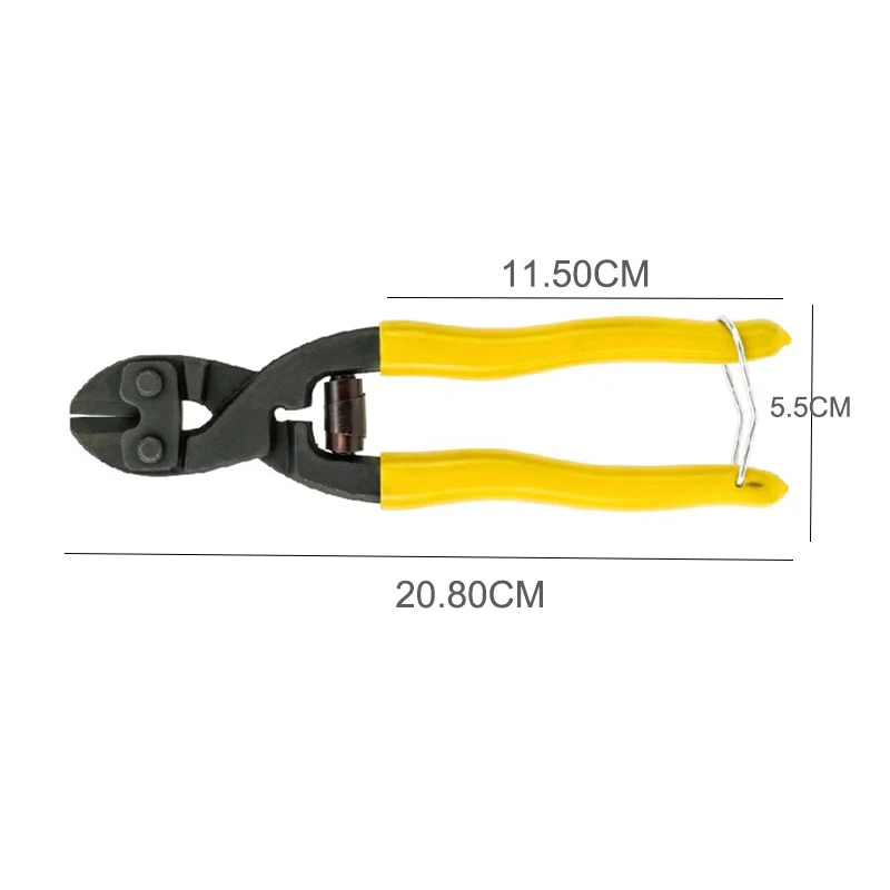 8 Inch Heavy Duty Wire Chain/Mesh/Threaded Rod Mini Bolt Cutter | Pliers