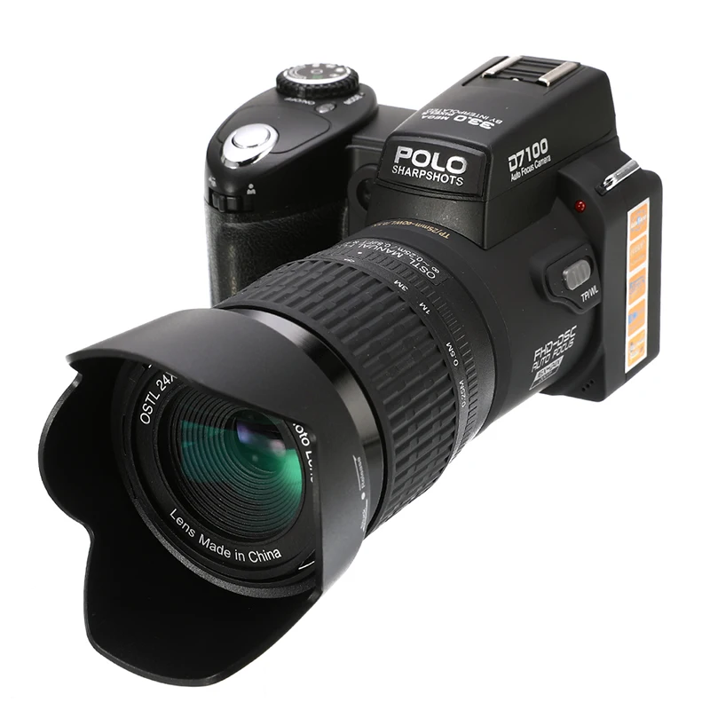 PROTAX D7100 цифровая камера 33MP FHD DSLR Полупрофессиональная 24x телефото и широкоугольные комплекты объективов 8X цифровые камеры с зумом фокусом