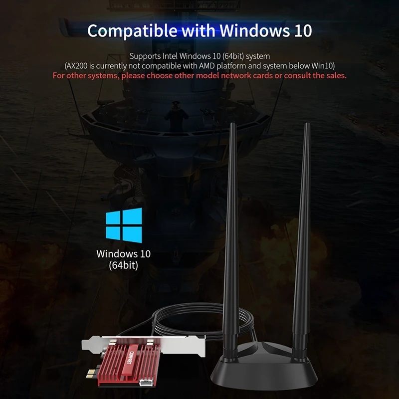 

HOT- CF-AX200 Plus 3000Mbps Dual Band PCI-E Wireless Adapter Bluetooth 5.0 2.4G/5GHz PCI Express Wifi Network Card