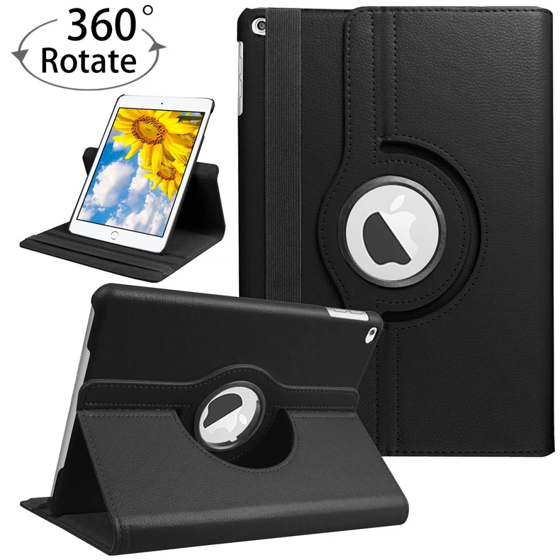 Вращающийся на 360 градусов чехол из искусственной кожи для iPad 10 2 дюйма книжка