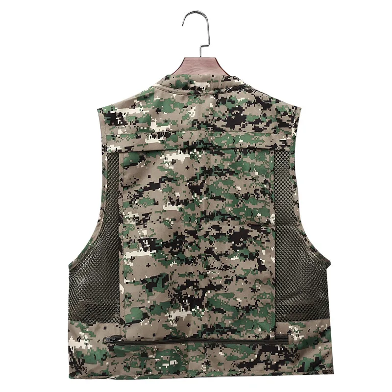 Летняя быстросохнущая дышащая сетчатая жилетка для мужчин фотограф куртка без