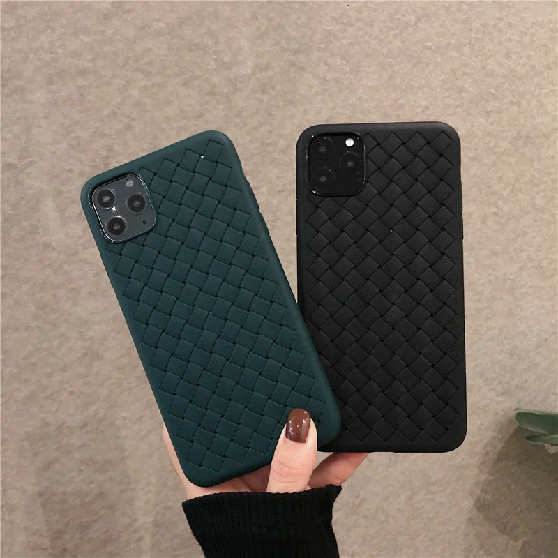 

Breathable Mesh BV Grid Weave Phone Case For iPhone 12 11 Pro Max 12 Mini XR X XS Max 6 6S 7 8 Plus SE 2020 Soft Silicone Coque