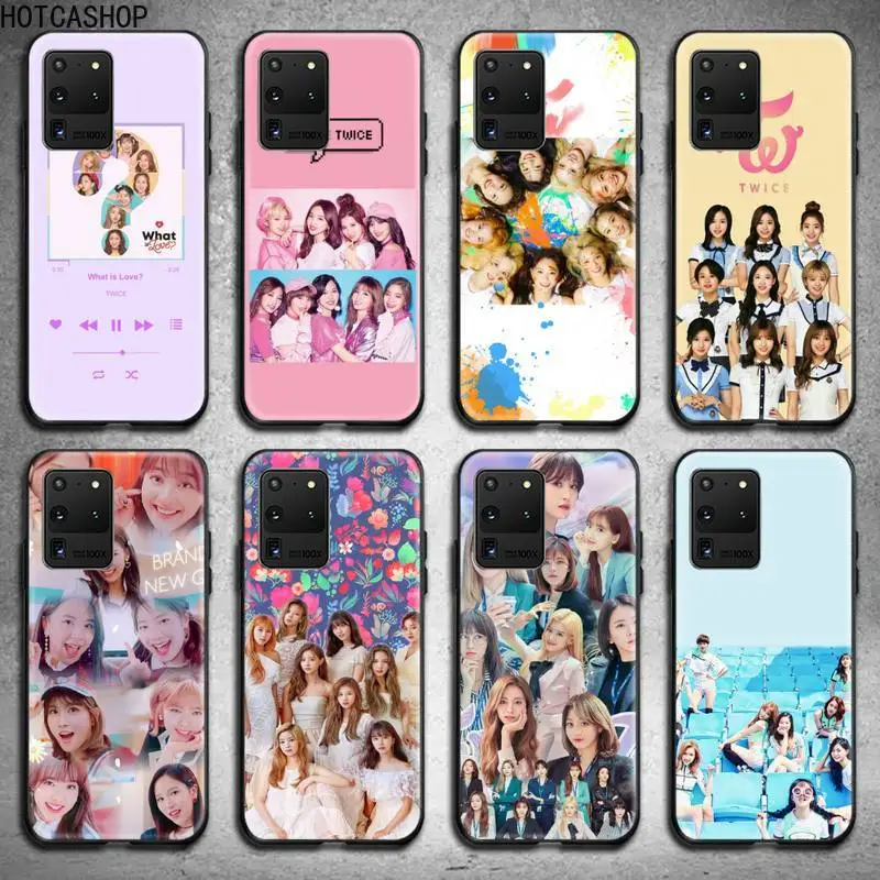 

Twice Mina Momo Kpop Phone Case for Samsung S20 plus Ultra S6 S7 edge S8 S9 plus S10 5G lite 2020