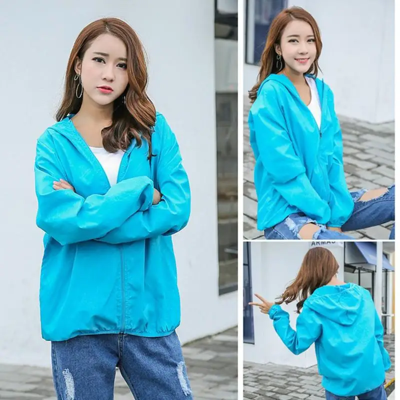 

Женская ветровка быстросохнущая из полиэстера, с защитой от солнца