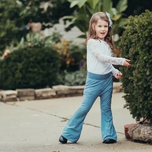 Леггинсы с широкими штанинами для маленьких девочек осенние свободные