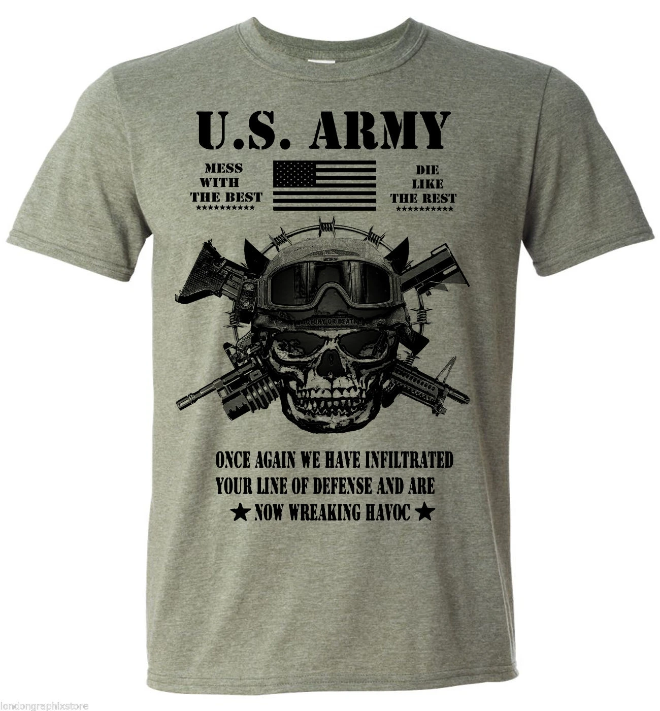 Футболка американской армии спецназа 11B пехотный зеленый берет армия рейнджер