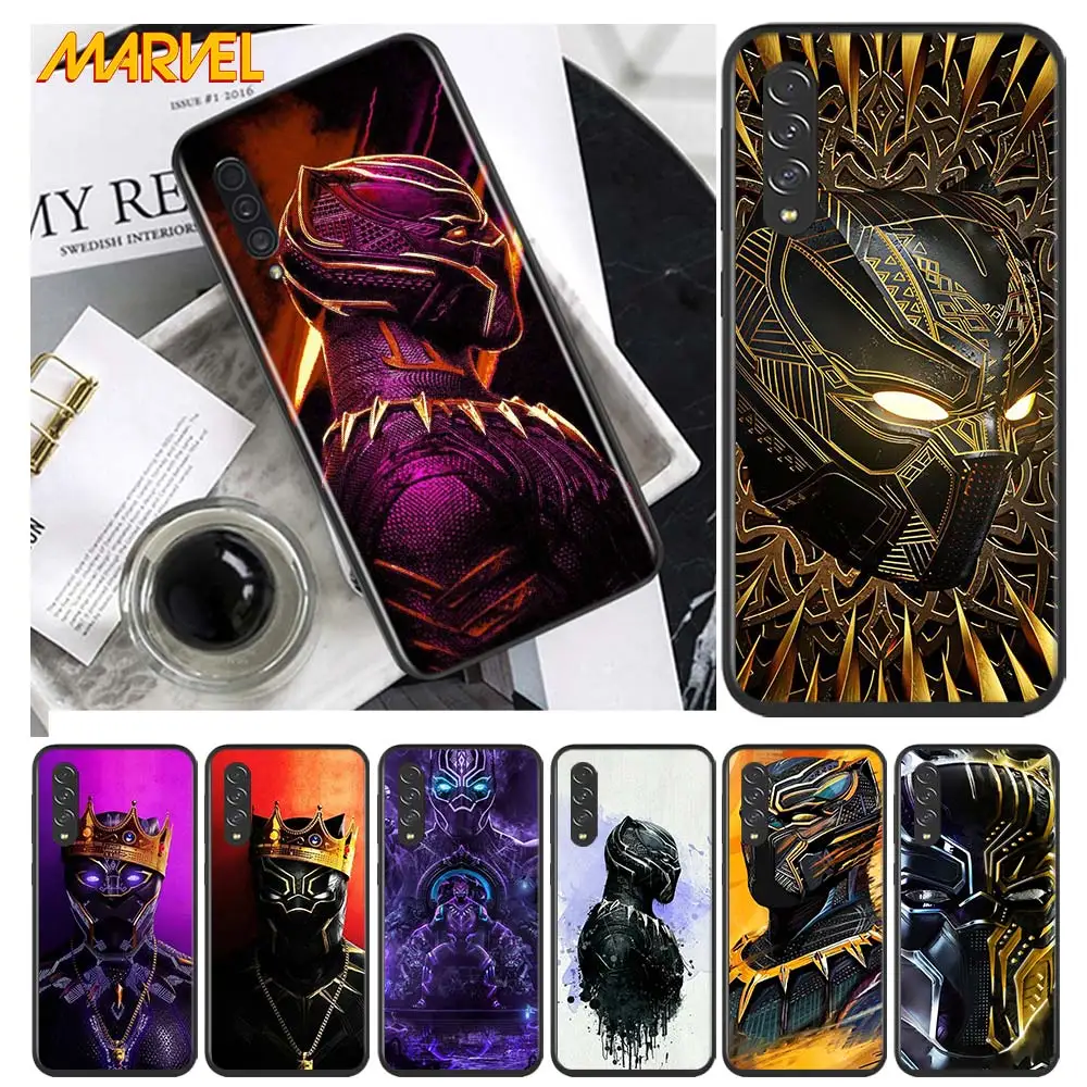 

Marvel Black Panther for Samsung Galaxy A90 A80 A70 A60 A50 M60 M40 A20E A2Core A10S A10E Silicon Soft Black Phone Case