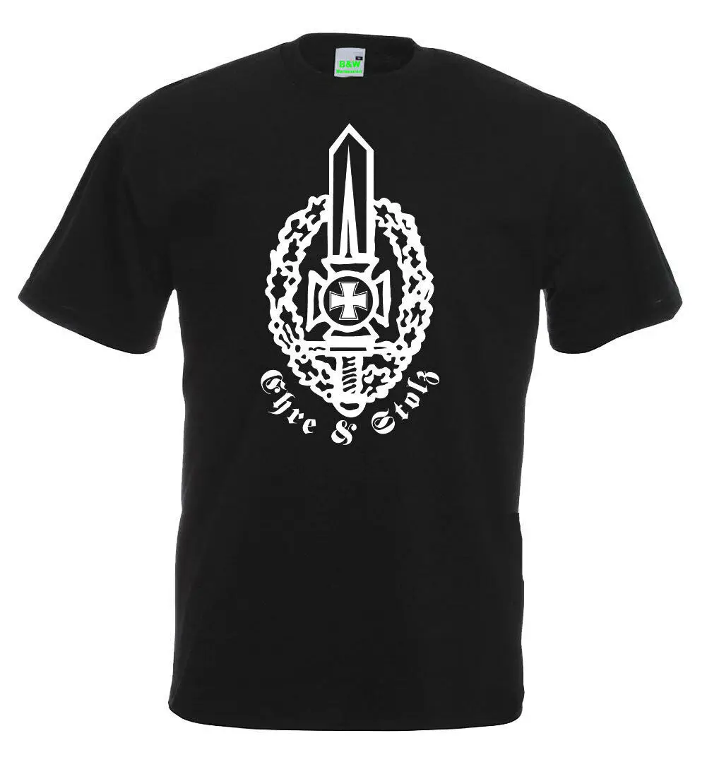 

Oldschool Honor and Pride Wehrmacht Empire Military Badge T-Shirt. Summer Cotton Short Sleeve O-Neck Mens T Shirt New S-3XL