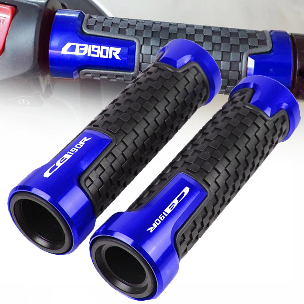 

7/8 22MM Motorcycle Handle Grip Handlebar Grips Accessories With Logo For HONDA CB 190 CB190R CB 190R CB190 2015 2016 2017 2018