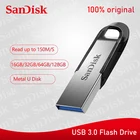 Флеш-накопитель SanDisk mini USB 100%, 16 ГБ, 32 ГБ, 64 ГБ, 3,0 Гб, 128 ГБ, высокая скорость, адаптер для карты памяти