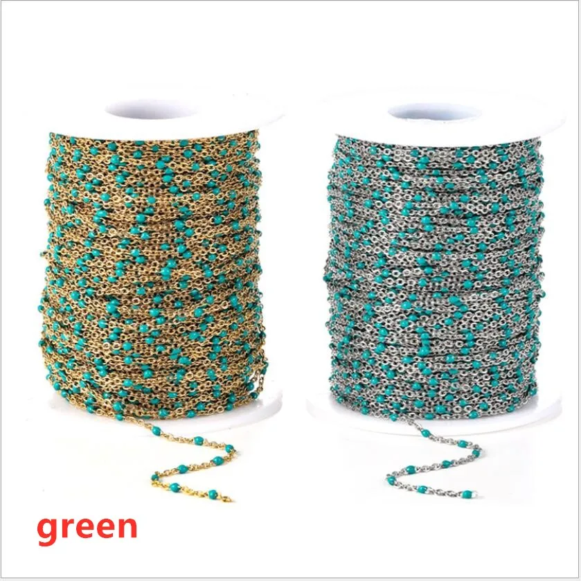 1 м/лот 5 мм Стальная эмалированная цепь с подвеской сделай сам нержавеющая сталь