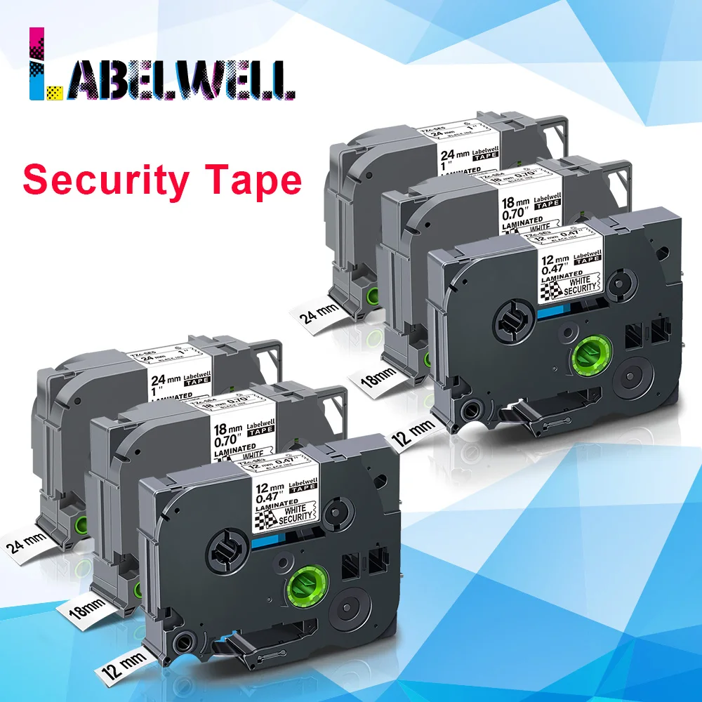Labelwell 6PK лента для принтера совместимая с SE3 SE4 SE5 защитные ленты этикеток
