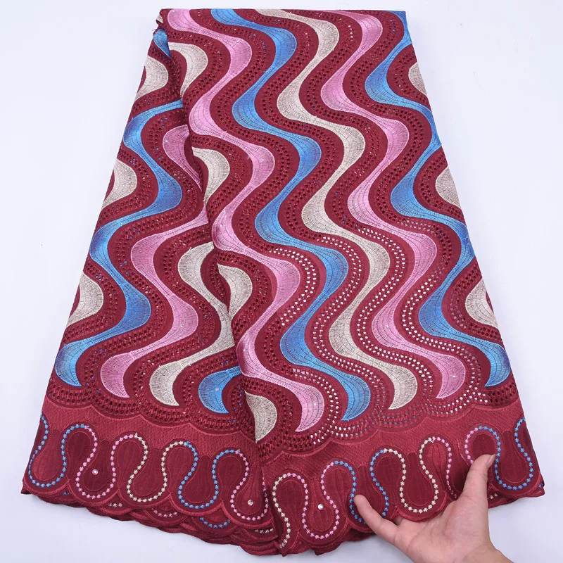 Новейшая Высококачественная сухая хлопчатобумажная кружевная ткань из Нигерии