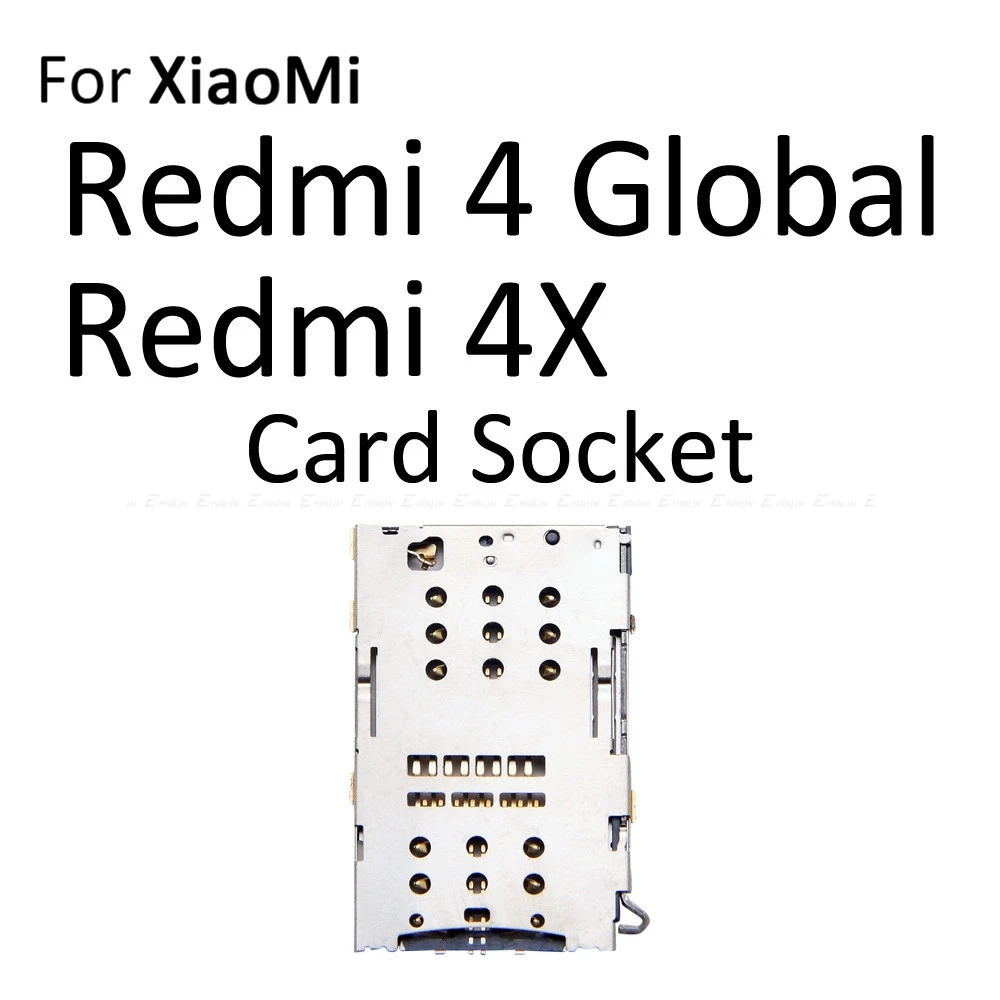 Гнездо-адаптер для Sim-карты XiaoMi Redmi Note 4 4X Global Micro SD | Мобильные телефоны и